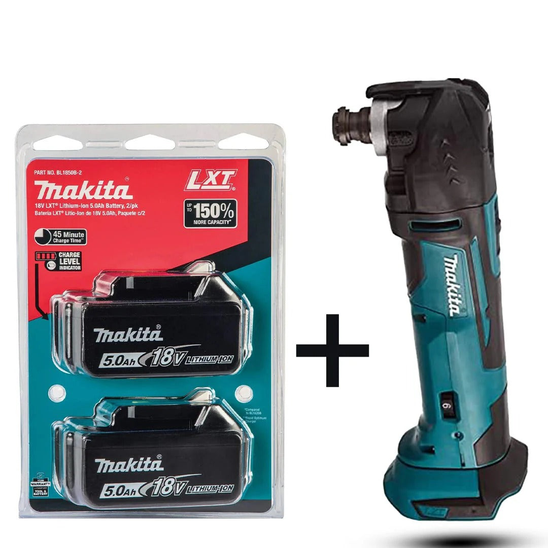 Makita 18V LXT DTM51Z Multi-Tool Kit – 2×5.0Ah Batteries